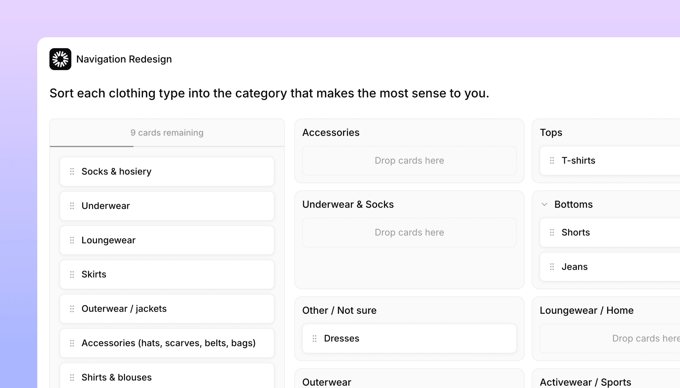 Card Sort v2, a new dashboard, and the Versive API