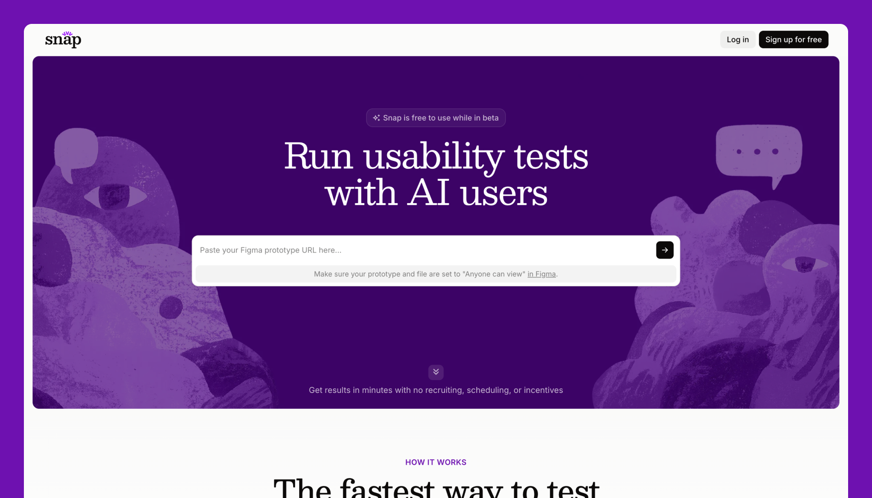 Run usability tests with AI users